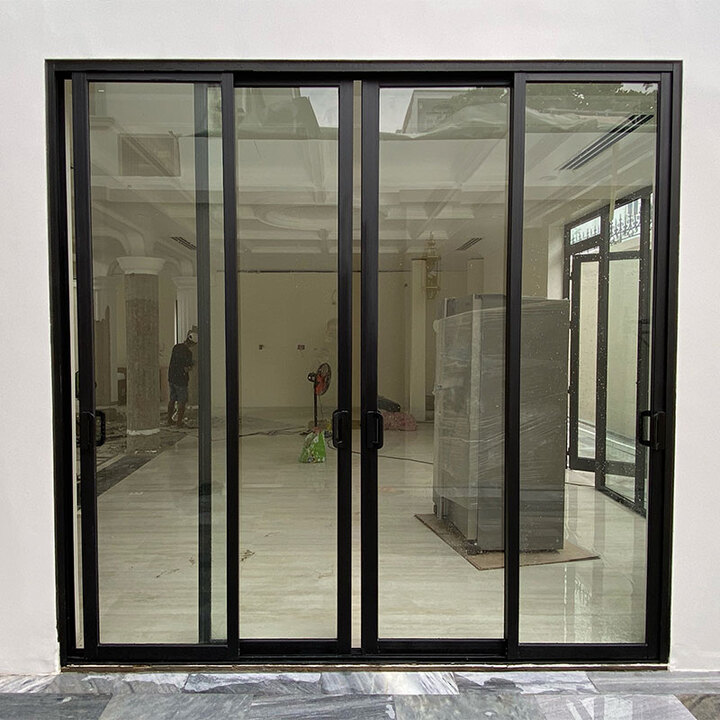 Cửa lùa trượt nhôm Xingfa 4 cánh