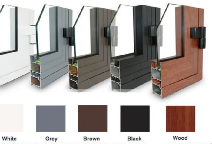 Bảng màu cửa nhôm Xingfa với 5 màu cơ bản