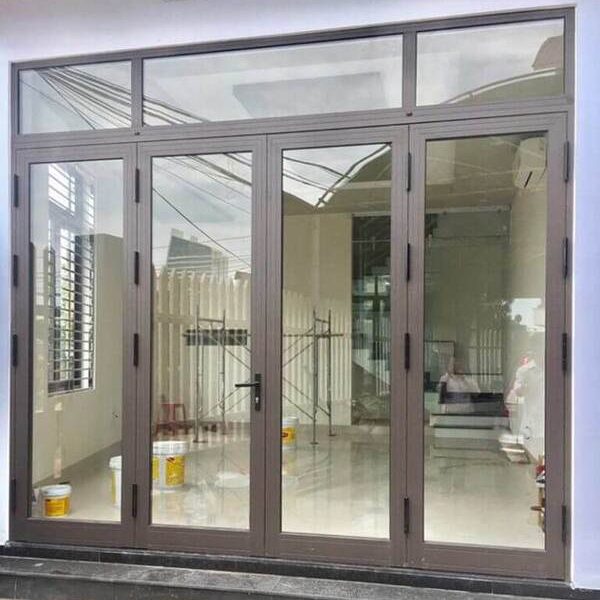 Cửa nhôm Xingfa màu nâu Cafe