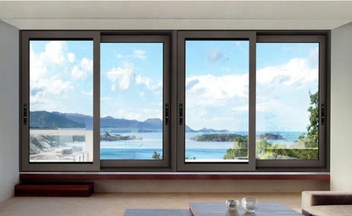 Cửa sổ 4 cánh nhôm xingfa mở trượt