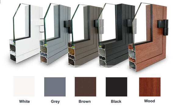 Bảng màu cửa nhôm Xingfa Quảng Đông gồm 5 màu phổ biến