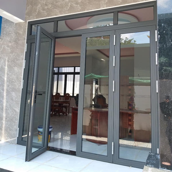 Cửa nhôm Xingfa màu ghi