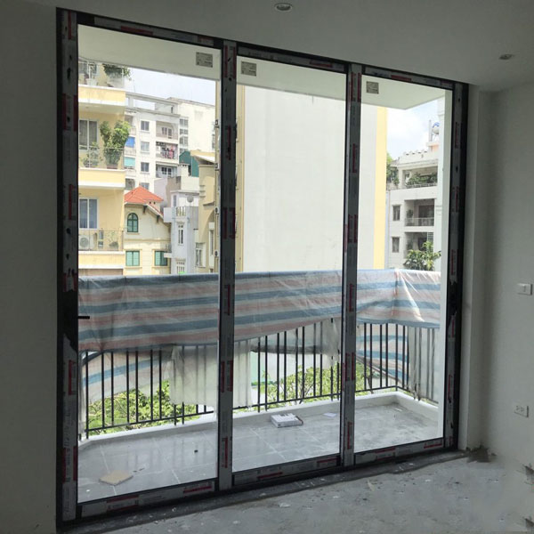 Cửa lùa treo nhôm Xingfa 3 cánh