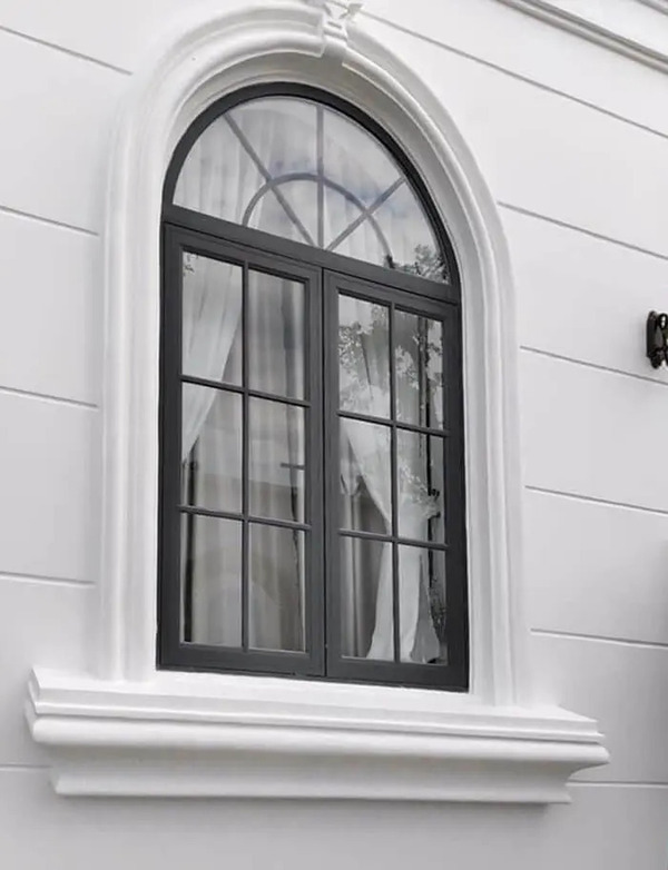 Cửa vòm kết hợp ô fix